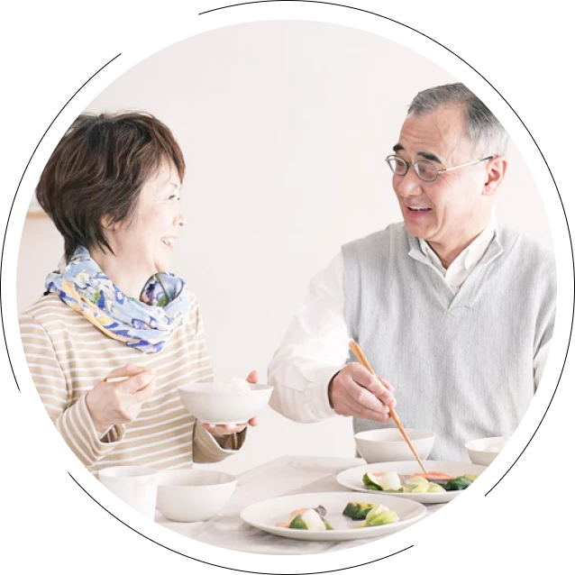 イメージ：よく噛める安心感を得て食の喜びを取り戻したい